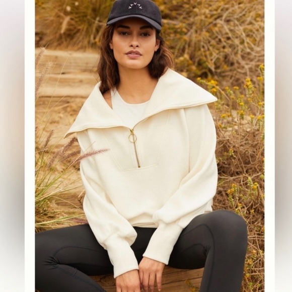 Varley Ottoman Ribbed Half Zip Pullover zz. - Picture 1 of 16